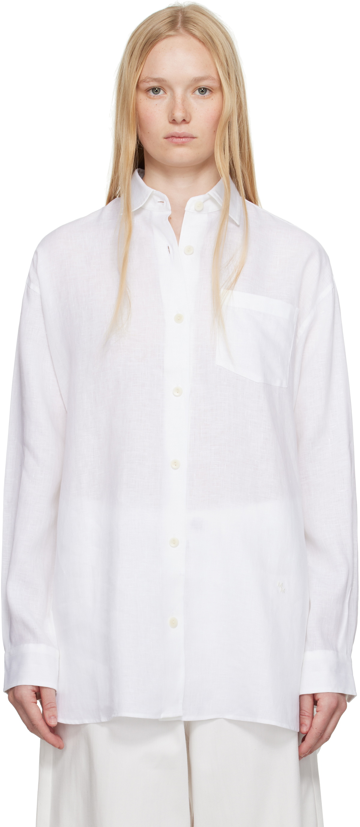 Maria McManus White A-Line Tunic Shirt