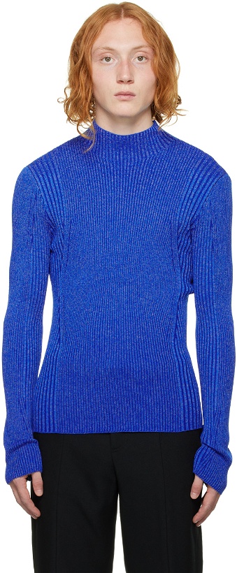 Photo: Dion Lee Blue Reflective Sweater