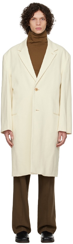 Photo: LEMAIRE Off-White Chesterfield Coat