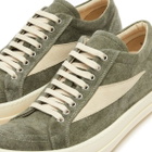 Rick Owens DRKSHDW Men's Moleskin Vintage Sneakers in Sage/Milk