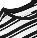 Pop Trading Company - Logo-Print Striped Cotton-Jersey T-Shirt - Men - White
