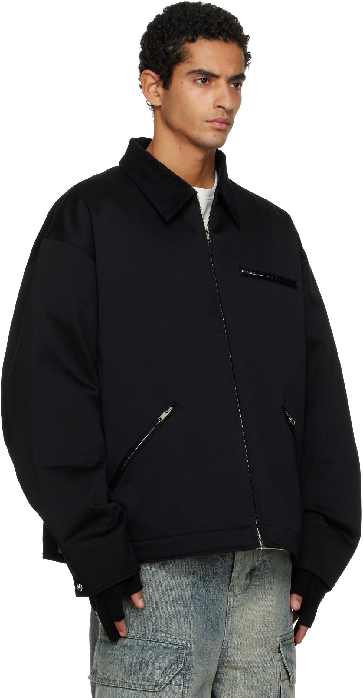 mastermind JAPAN Black Aviator Jacket