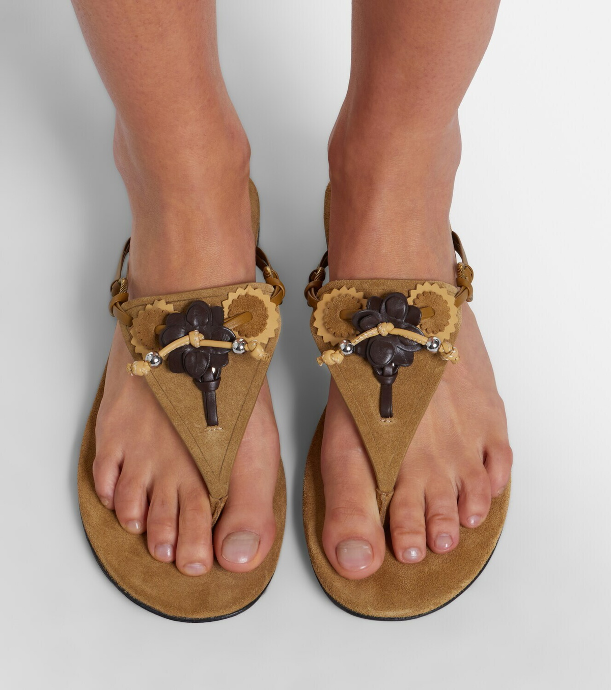 Isabel Marant Elato suede thong sandals