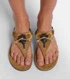 Isabel Marant Elato suede thong sandals