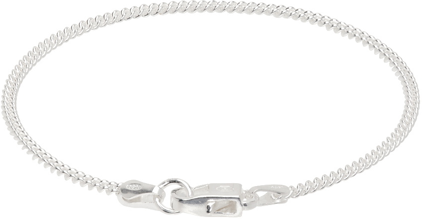 Hatton Labs Silver Round Curb Bracelet