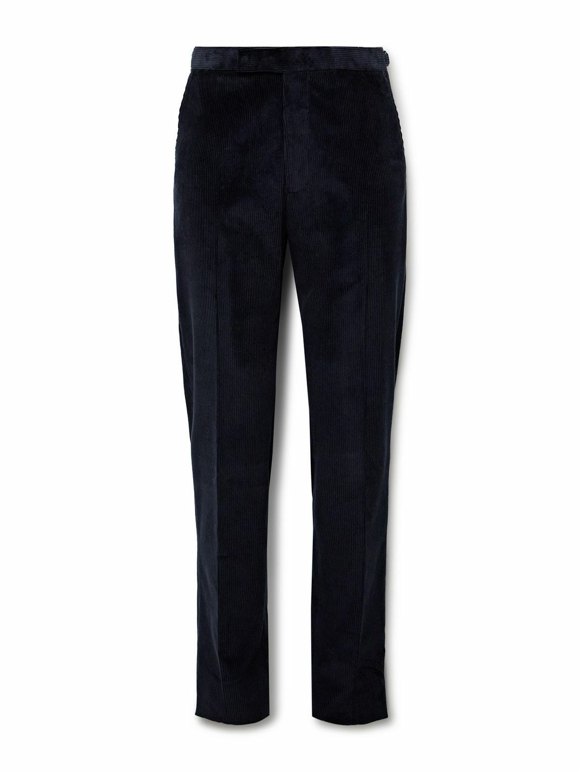 Richard James - Chapman Slim-Fit Straight-Leg Cotton-Corduroy Suit Trousers - Blue