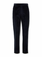 Richard James - Chapman Slim-Fit Straight-Leg Cotton-Corduroy Suit Trousers - Blue