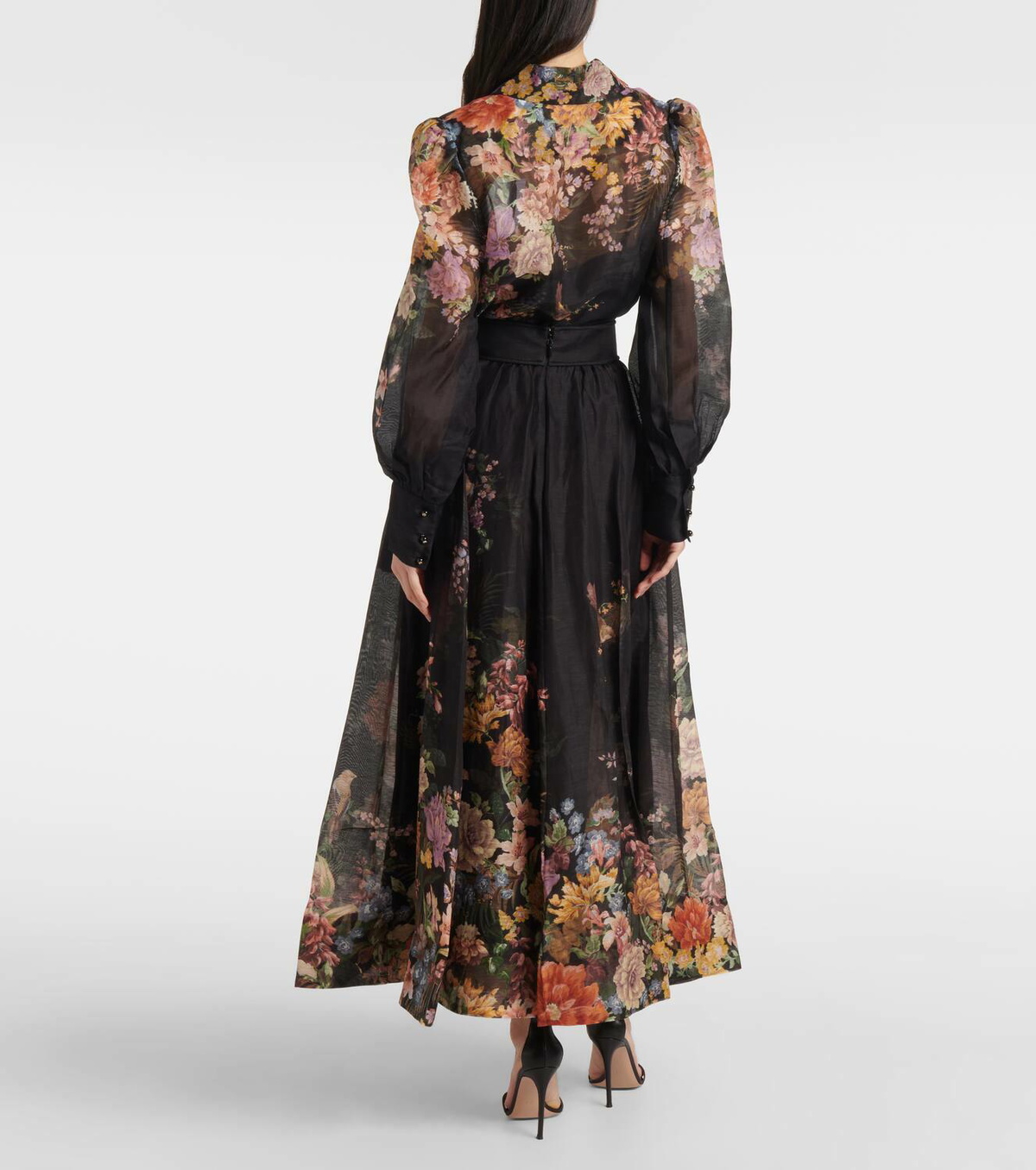 【Zimmermann】Pavilion floral linen and silk midi skirt Zimmermann Pavilion floral linen and silk midi skirt Zimmermann