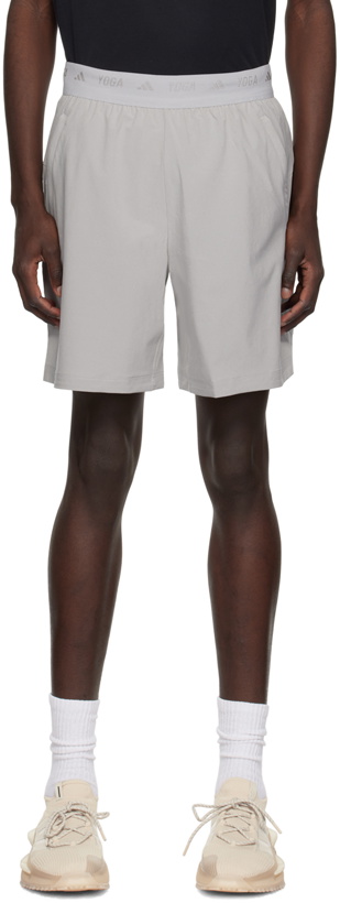 Photo: adidas Originals Gray 2-in-1 Shorts