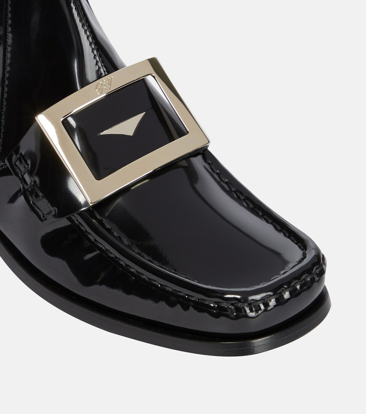 Roger Vivier Preppy Viv' patent leather Chelsea boots