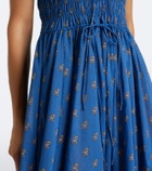 Dôen Emmaretta floral cotton midi dress