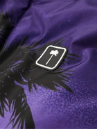 Palm Angels - Palm Sunset Printed Hooded Ski Jacket - Purple