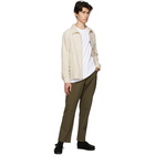 Stussy Off-White Faux-Suede Work Shirt Jacket