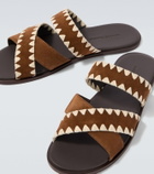 Manolo Blahnik Nello suede slides