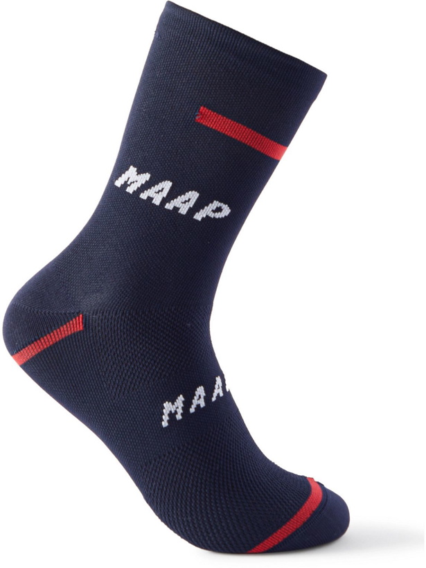 Photo: MAAP - Alpha Stretch-Knit Cycling Socks - Blue