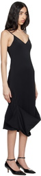 MM6 Maison Margiela Black Silk Maxi Dress