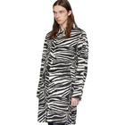 Dries Van Noten Black and White Zebra Coat