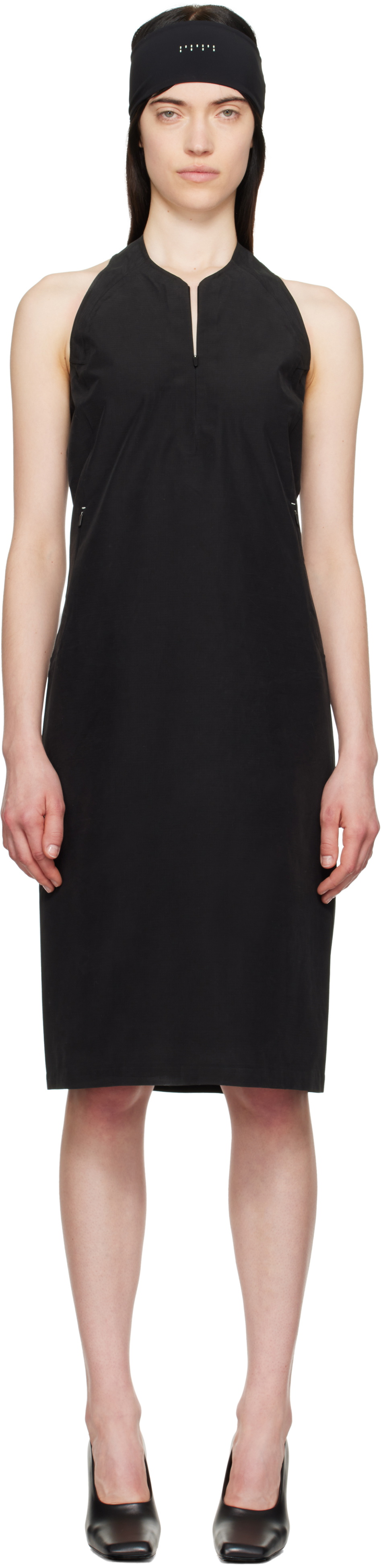 JOHANNA PARV Black Day Midi Dress