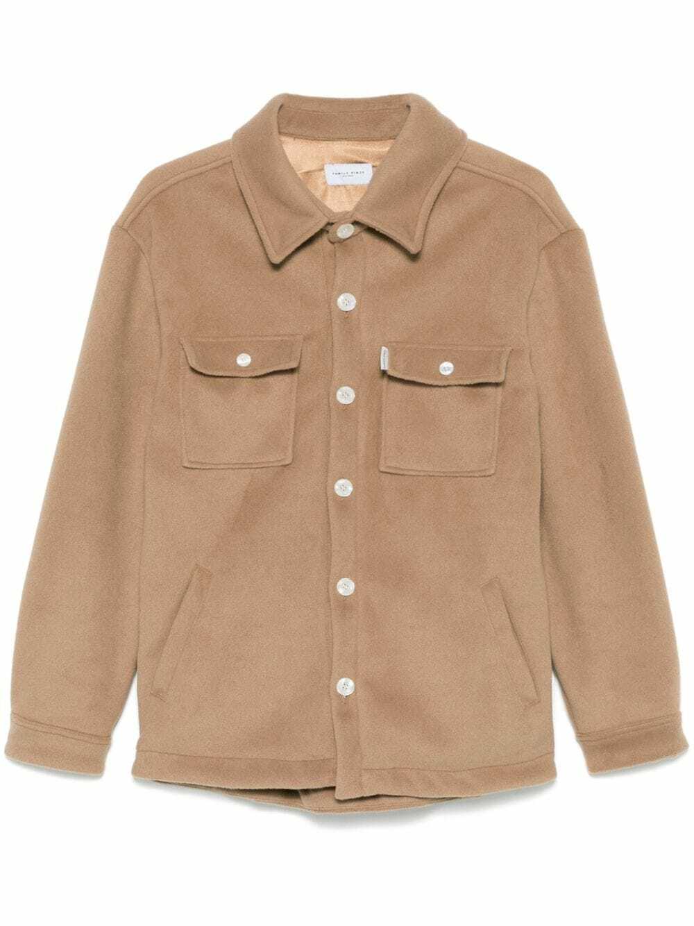 FAMILY FIRST - Brushed Effect Shirt Jacket