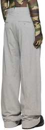 VETEMENTS Gray Wide-Leg Trousers