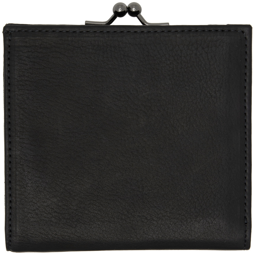 Yohji Yamamoto Black discord Clasp Wallet Yohji Yamamoto
