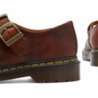 Dr. Martens Women's T-Bar Shoe Whiskey Regency Calf in Brown