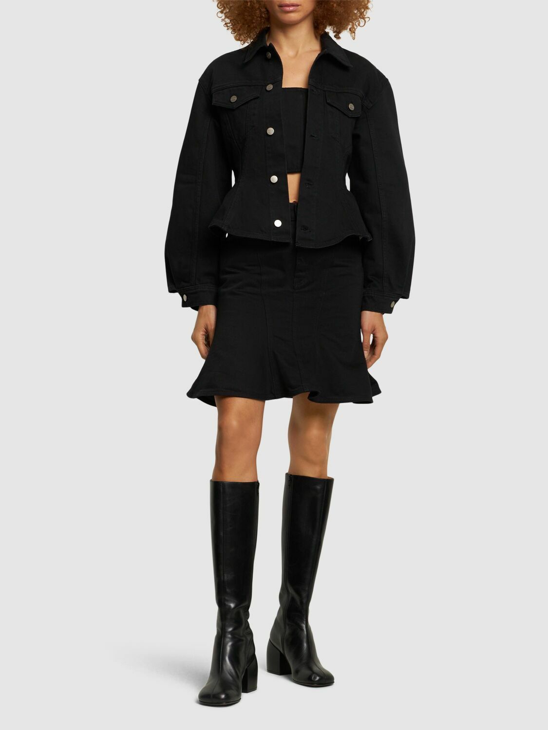 MARC JACOBS Fluted Denim Jacket Marc Jacobs