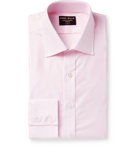 Emma Willis - Slim-Fit Striped Cotton Oxford Shirt - Pink