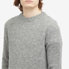 Dries Van Noten Men's Melbourne Marl Crew Neck Jumper in Mid Grey