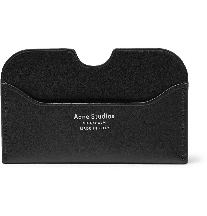 Photo: Acne Studios - Elmas leather cardholder - Black