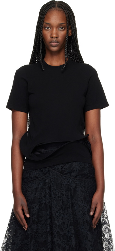 Photo: Junya Watanabe Black Twisted Detail T-shirt