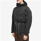Pop Trading Company Men's Big Pocket Ripstop Shell Jacket in Black/Anthracite