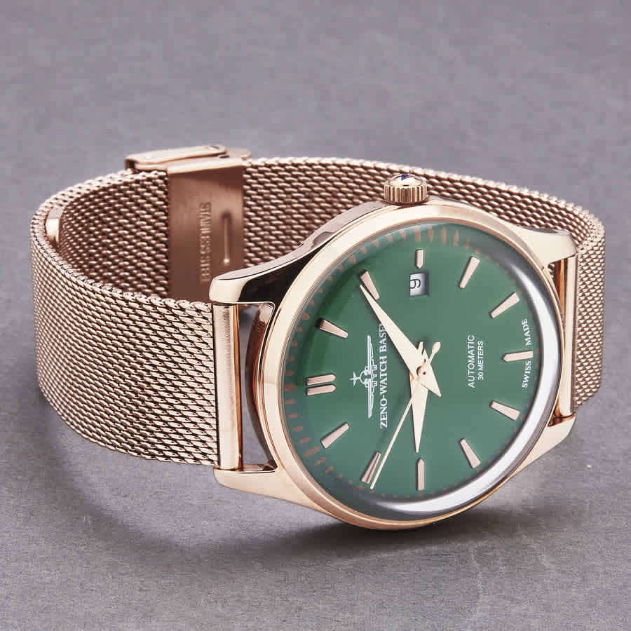 Zeno Jules Classic Automatic Green Dial Mens Watch 4942-2824PGRG81