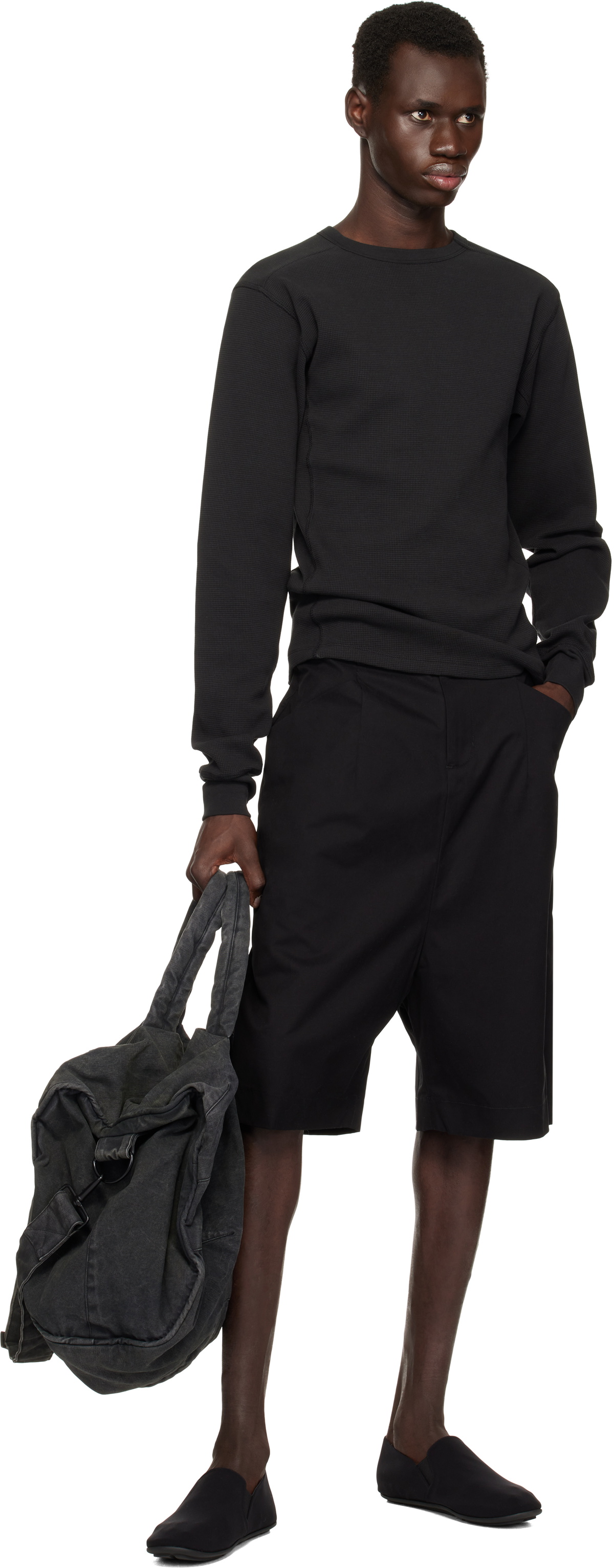 トップス entire studios thermal long sleeve thermal long sleeve black – entire studios