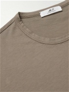 Mr P. - Garment-Dyed Cotton-Jersey T-Shirt - Brown