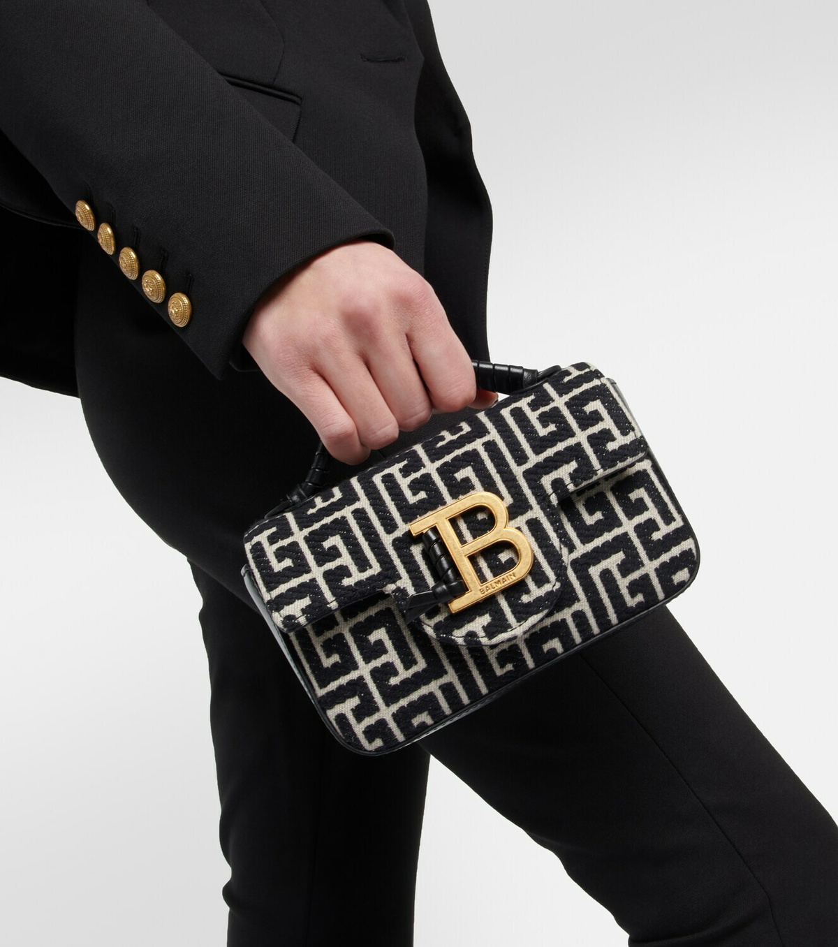 Balmain BBuzz Mini jacquard crossbody bag Balmain