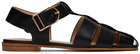 Gabriela Hearst Black Lynn Flat Sandals