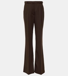 Gabriela Hearst Vesta high-rise wool flared pants