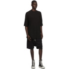 Rick Owens Drkshdw Black Pod Shorts