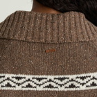 Levi's Women's Fairisle Zip Jumper in Walnut