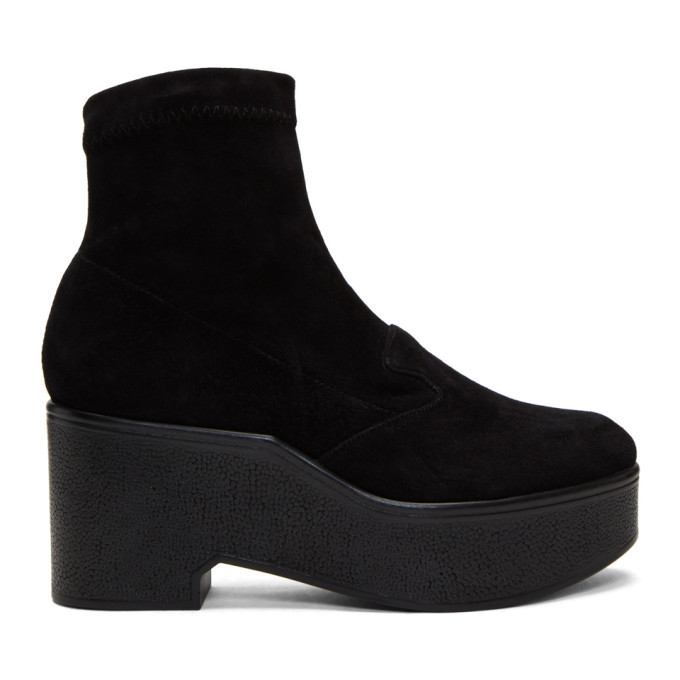 Clergerie Black Suede Xupn Boots Clergerie