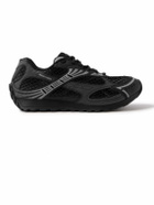 Bottega Veneta - Orbit Rubber, Mesh and Fishnet Sneakers - Black
