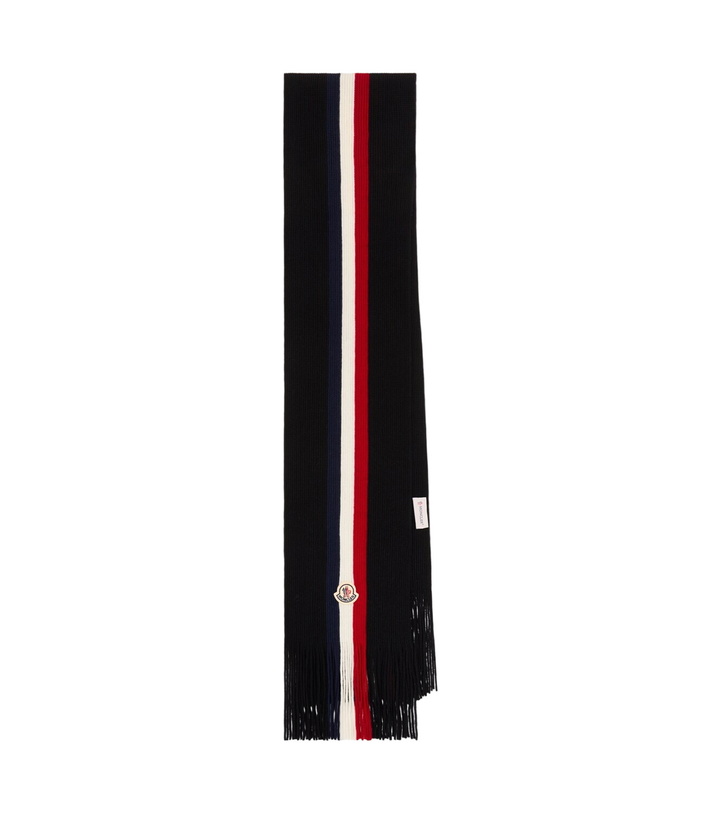 Photo: Moncler Logo virgin wool scarf