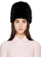 LAURA ANDRASCHKO Black Buckingham Palace Hat