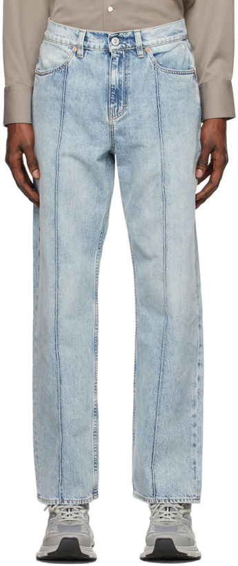 Photo: Our Legacy Blue Crease Formal Cut Jeans