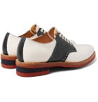 visvim - Patrician Folk Two-Tone Leather Derby Shoes - White