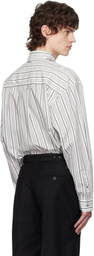 C2H4 White Lineation Recliner Shirt
