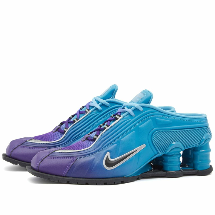 Photo: Nike x Martine Rose Shox MR4 Sneakers in Blue/Black/Silver