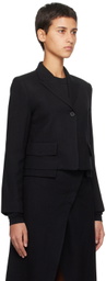 Youth Black Cropped Blazer