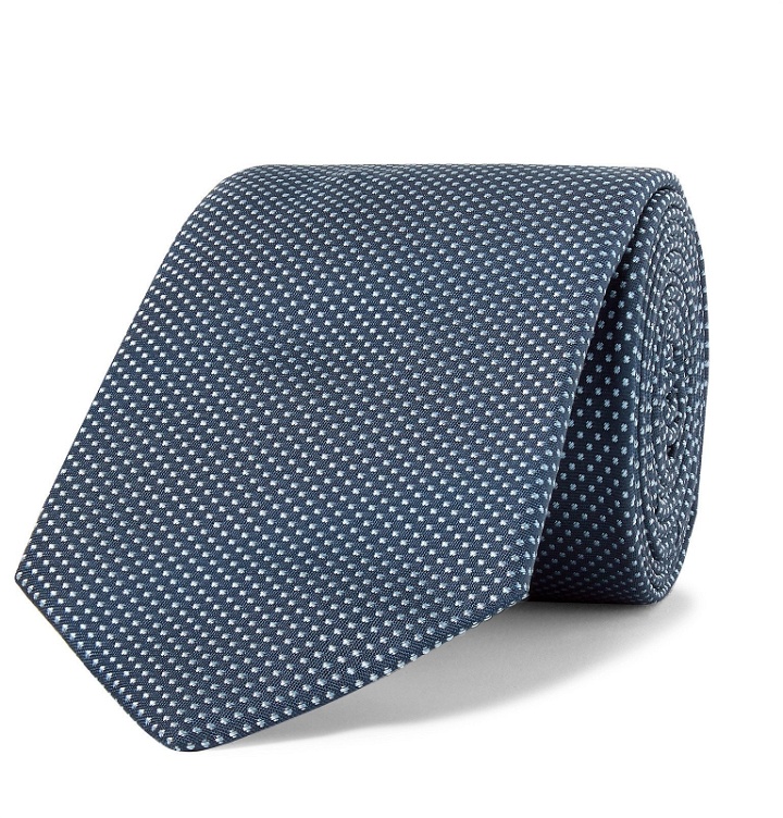 Photo: Hugo Boss - 7cm Silk-Jacquard Tie - Blue